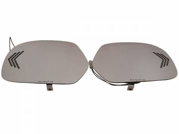 3 Bar Sequential Signal Mirror Kit Chrome for F6B